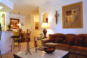 Ridglea Village Apartment Living Area.