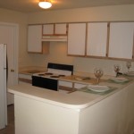 Garden Gate Apartment Kitchen.