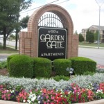 Garden Gate Apartment Signage