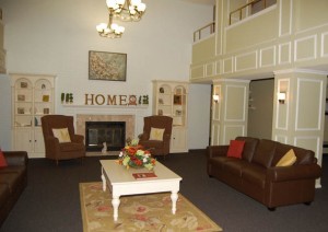 Palm House Senior Housing Apartment Living Room