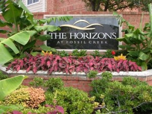 The Horizons at Fossil Creek Apartment Entrance